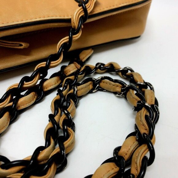 CHANEL CC Mark Chain bag Shoulder Bag Calf leather Brown/Black/GoldHardware - Picture 9 of 16